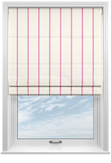 The British Stripe Co. Victoria, Notting Hill No.1 - Twist&Fit Roman Blind